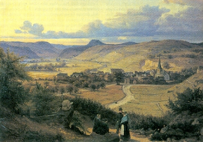 Eduard Wilhelm Pose "Blick in das Ahrtal bei Bodendorf", 1834/35