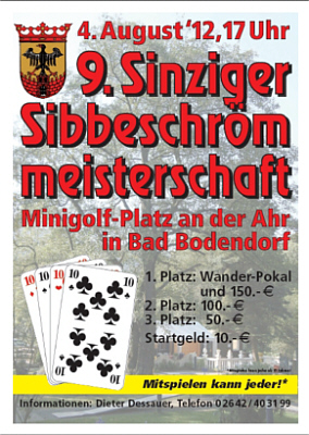 9. Sinziger Stadtmeisterschaft im Sibbeschr�m