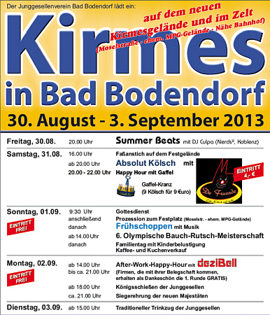 der JGV Bad Bodendorf richtet die Kirmes aus