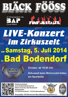 Live-Konzert der Bl�ck F��ss in Bad Bodendorf
