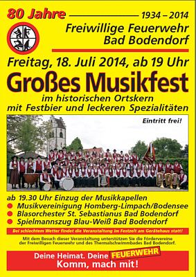 80 Jahre Freiwillige Feuerwehr (Bad) Bodendorf