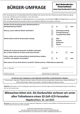 hier gehts zum Fragebogen