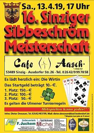 16. Sinziger Sibbeschr�m-Meisterschaft